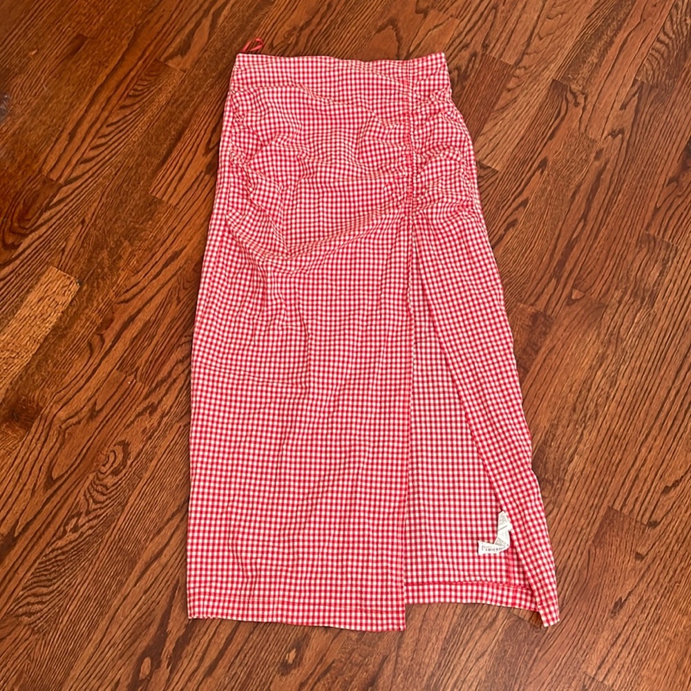 Zara gingham skirt
